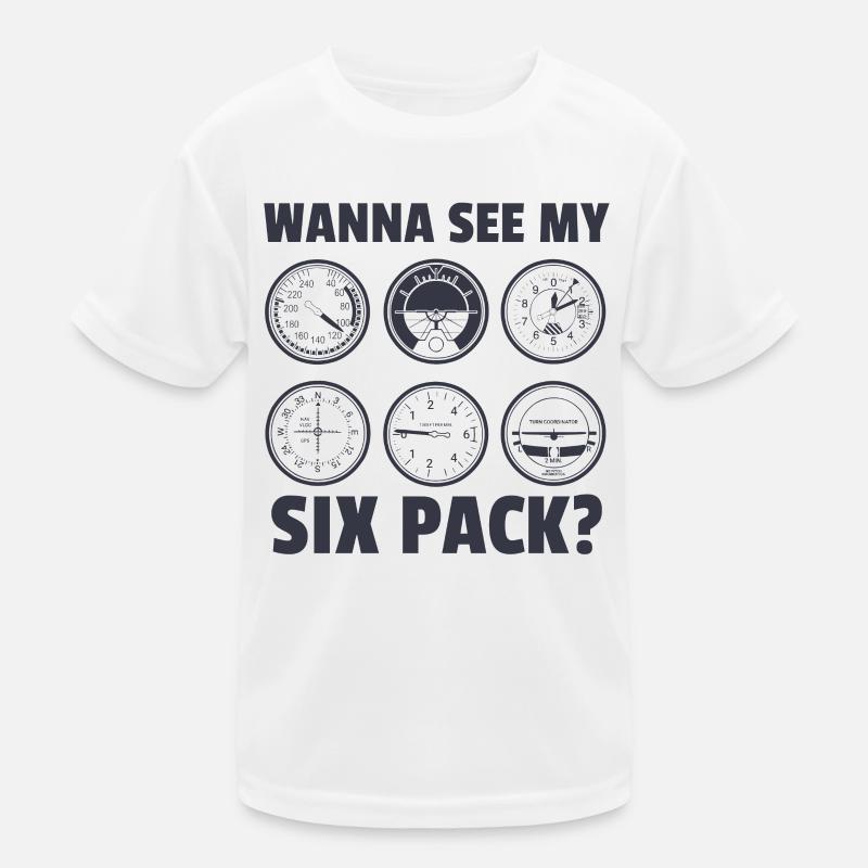 Airplane Pilot Flying Steering Cockpit I Gift Kids Functional T-Shirt