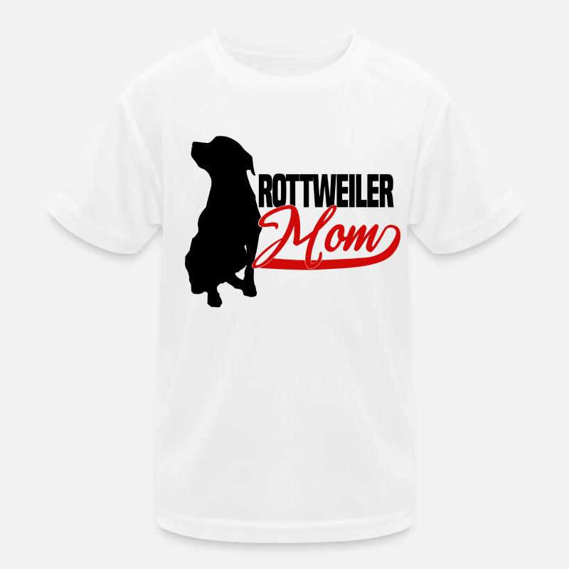 Rottweiler mom schwarz Kinder Funktions-T-Shirt
