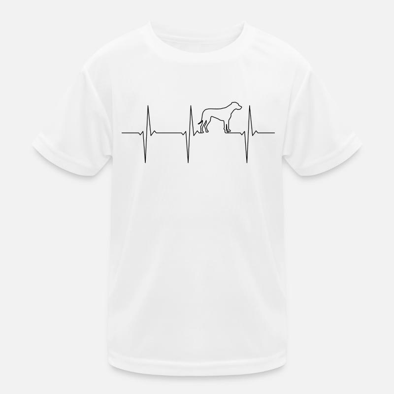 Rhodesian Ridgeback EKG Herzschlag Kinder Funktions-T-Shirt