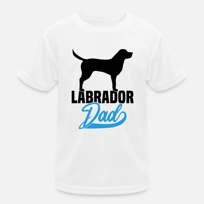 Papa Labrador T-shirt sport Enfant