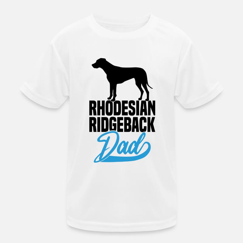 Rhodesian Ridgeback Dad Kids Functional T-Shirt