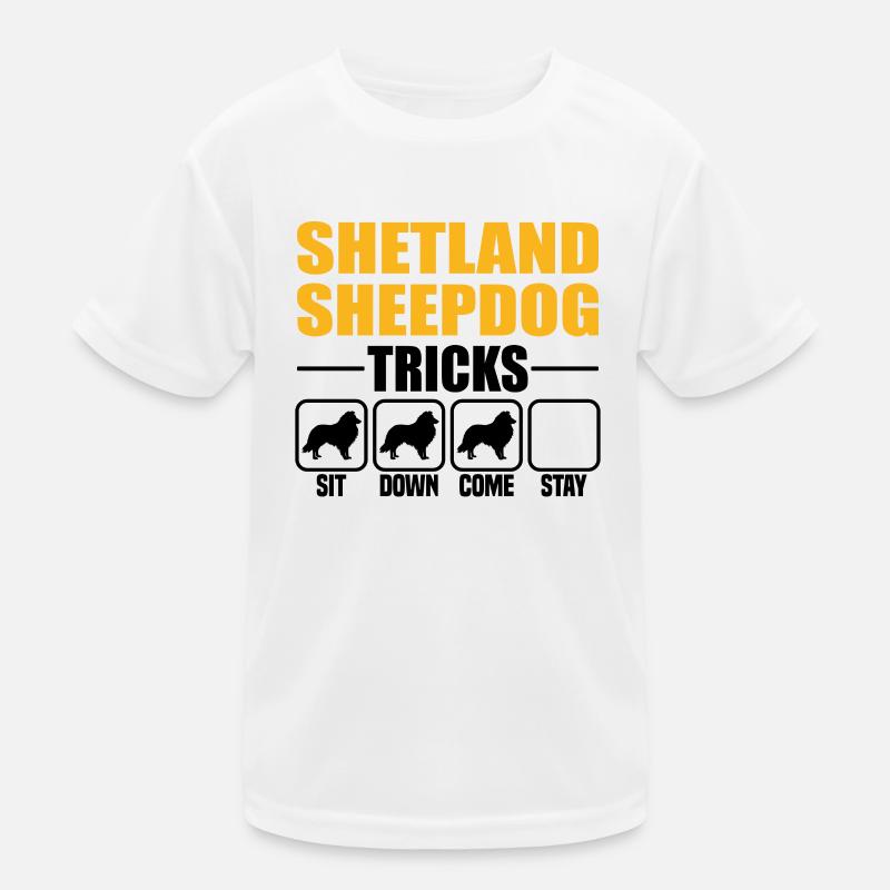 Shetland Sheepdog Tricks Kinder Funktions-T-Shirt