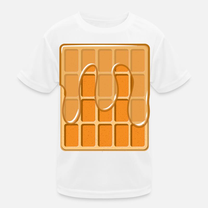 Waffle with syrup Kids Functional T-Shirt