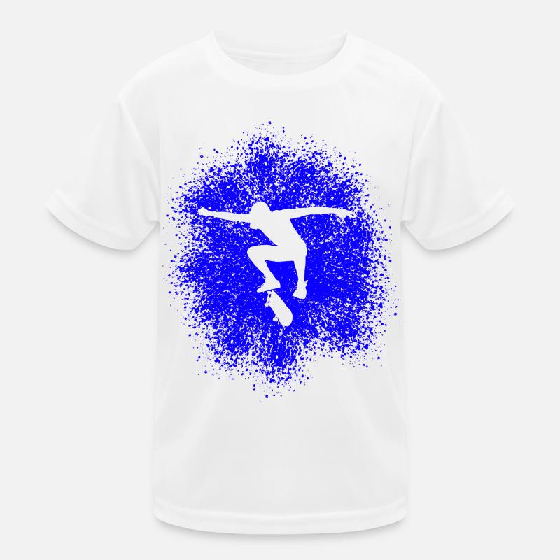 Skater Flip Trick Skateboard Kinder Funktions-T-Shirt