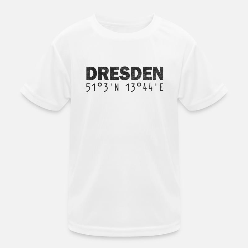 Coordonnées GPS de Dresde T-shirt sport Enfant