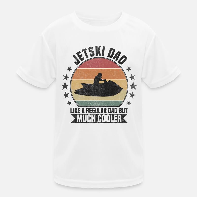 Jetski dad Jet Ski Kinder Funktions-T-Shirt