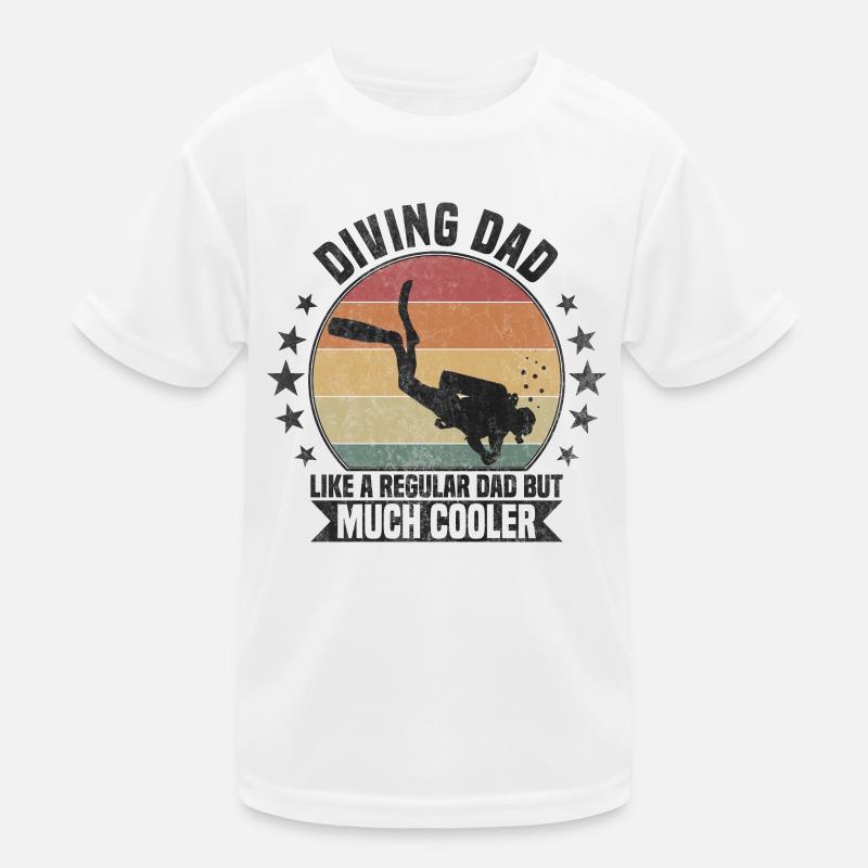 Diving Dad Diver Kids Functional T-Shirt