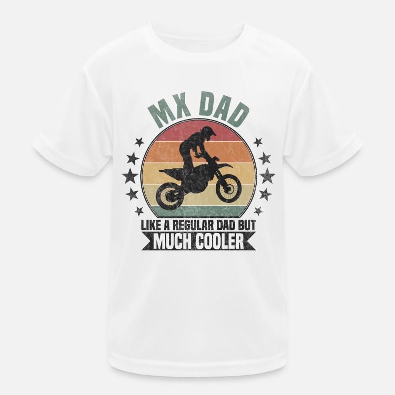 MX Papa Motocross T-shirt sport Enfant