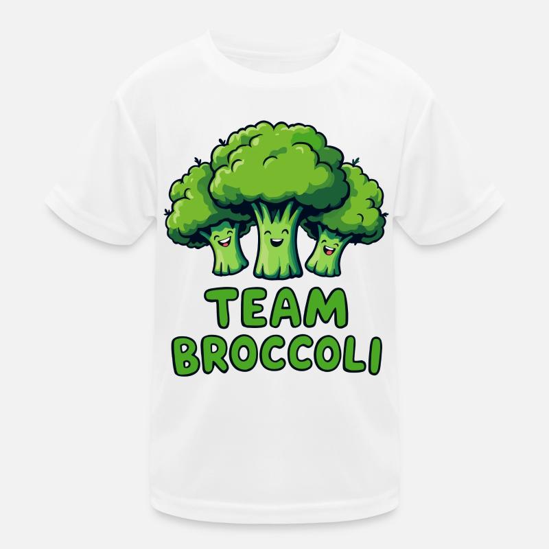 Broccoli, Vegetarian, Vegetables, Team Broccoli Kids Functional T-Shirt