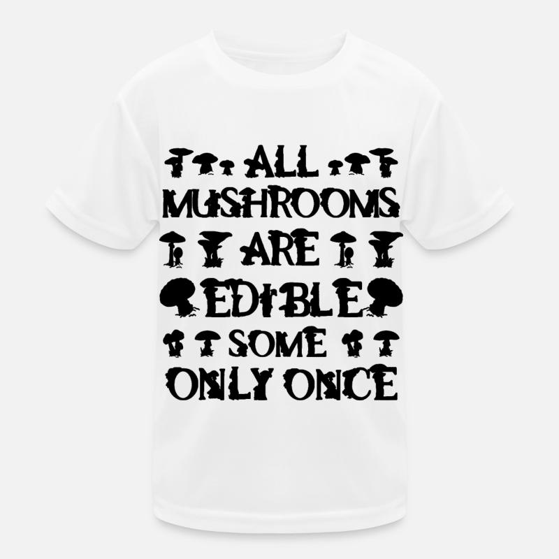 Mushroom picking Kids Functional T-Shirt