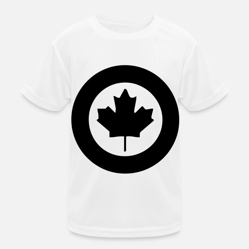 sign canada - Kinder Funktions-T-Shirt - Weiß