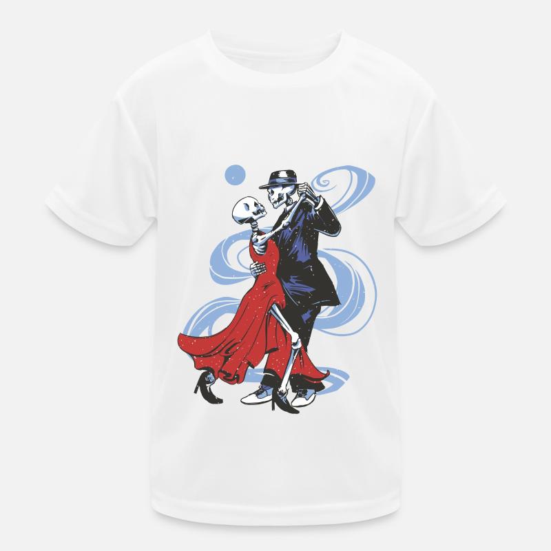Dancing Skeletons Design Kids Functional T-Shirt