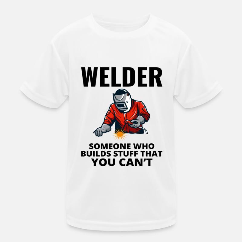 Welding Welder Metal Construction Ironworker Kids Functional T-Shirt
