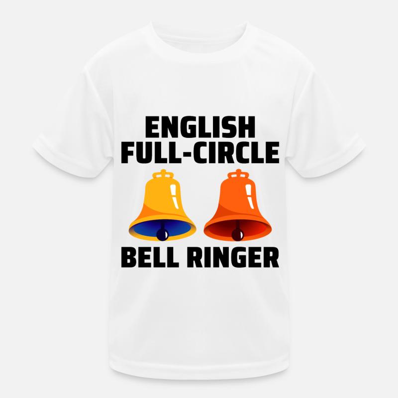 English Full-Circle Bell Ringer Ringing UK England Kids Functional T-Shirt