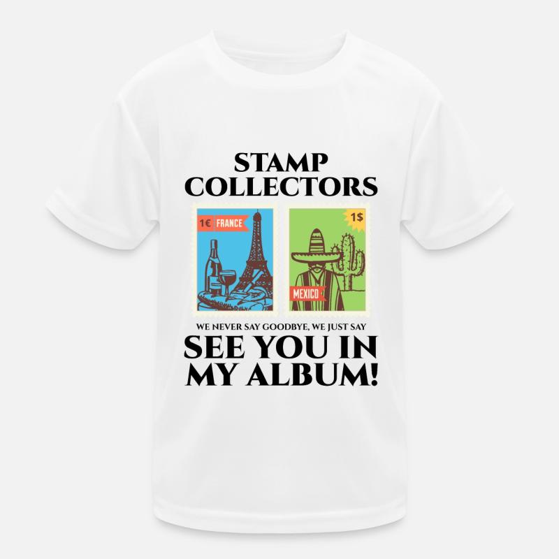 Philatéliste collectionneur collectionneur de timbres T-shirt sport Enfant