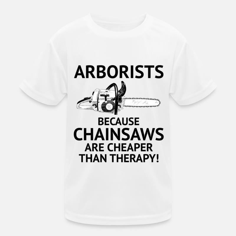Arborist Tree Climber Climbing Trimmer Chainsaw Kids Functional T-Shirt
