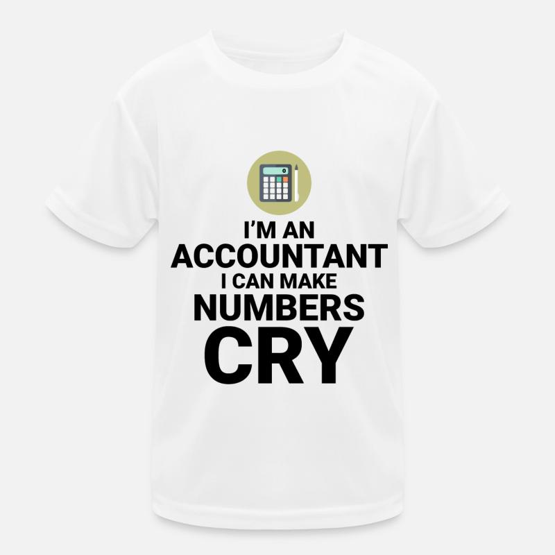 Comptable Comptabilité Tenue de livres Finance Drôle T-shirt sport Enfant
