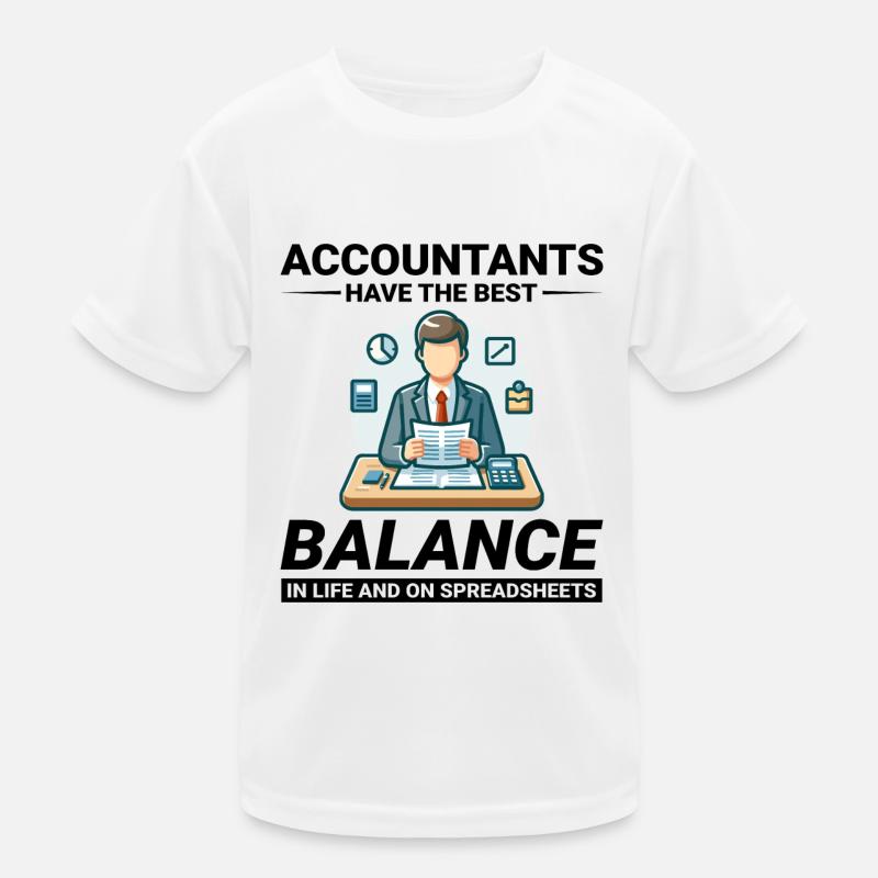 Comptable Comptabilité Tenue de livres Finance Drôle T-shirt sport Enfant