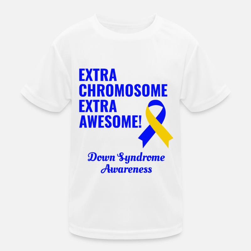 Down-Syndrom-Tag Extra Chromosom Extra Awesome Kinder Funktions-T-Shirt