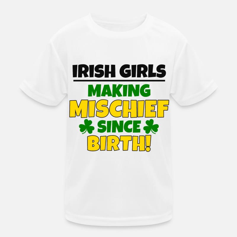St. Patrick's Day: Irische Mädchen, Unheilstifter Kinder Funktions-T-Shirt