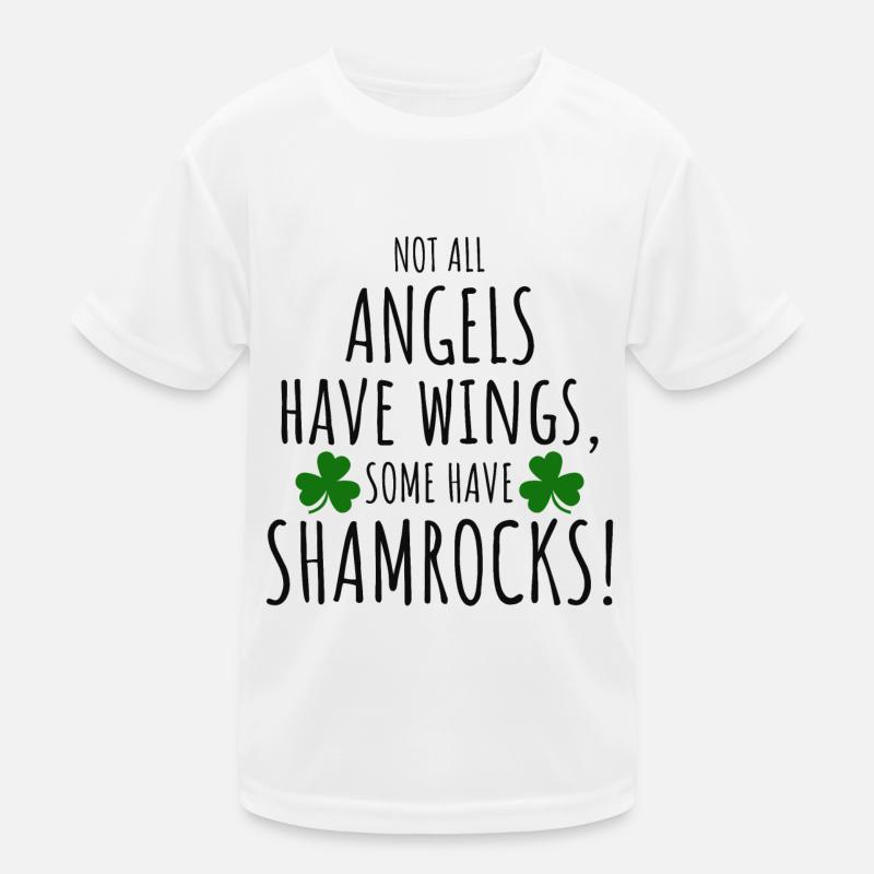 Shamrock Angels: Lustiges irisches Mädchen Kinder Funktions-T-Shirt
