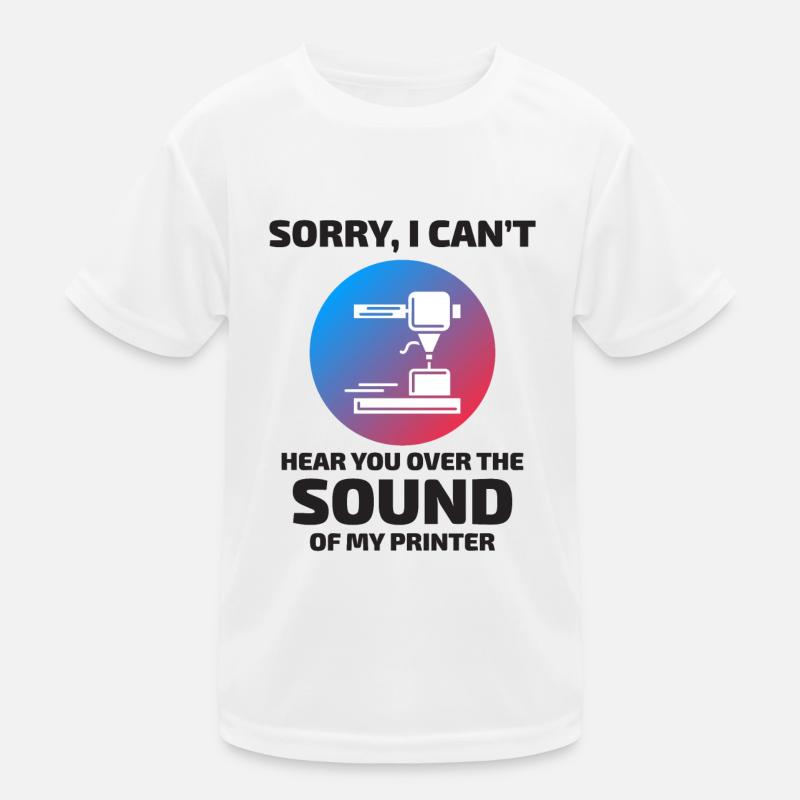 3D Printer 3D Printing Funny Kids Functional T-Shirt