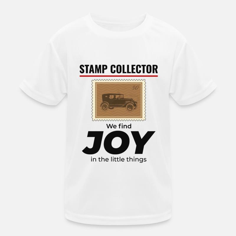 Stamp Collector Collecting Hobby Philatelist Kids Functional T-Shirt