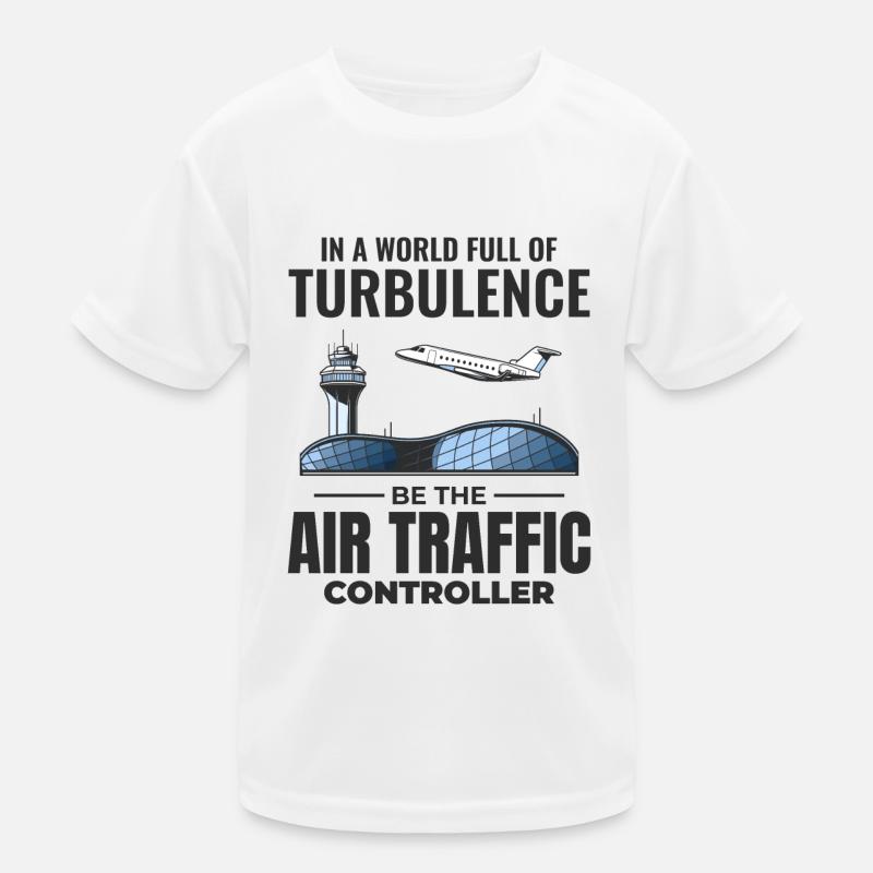 Air Traffic Controller ATC Aviation Humor Airplane Kids Functional T-Shirt