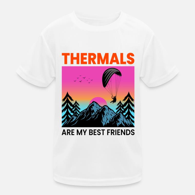 Gleitschirm Pilot Gleitschirm Abenteuer Thermik Kinder Funktions-T-Shirt