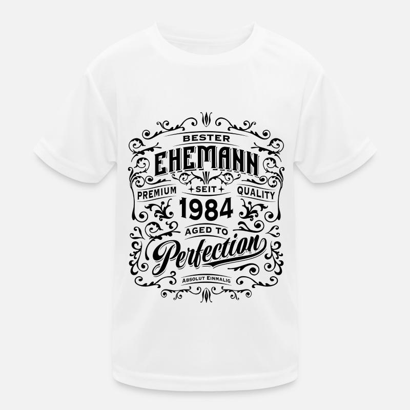 Bester Ehemann seit 1984, Retro, Hochzeitstag Kinder Funktions-T-Shirt
