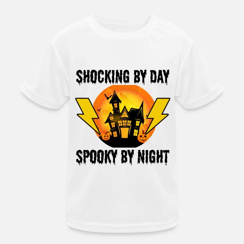 Electrician Halloween: Shocking by Day Kids Functional T-Shirt