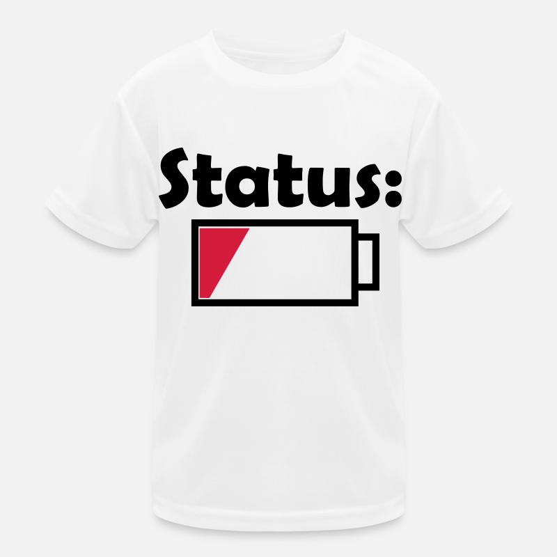 Akku Status leer Kinder Funktions-T-Shirt