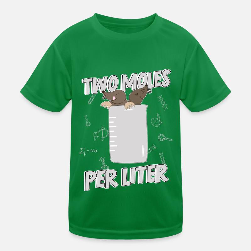 Chemist Chemistry Mole Liter Labor Wortwitz Pun Kids Functional T-Shirt