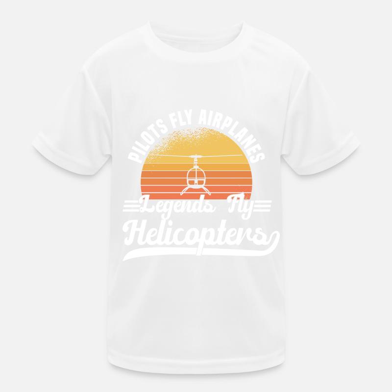 Pilote d’hélicoptère Hélicoptère Disant Hobby Pilot T-shirt sport Enfant