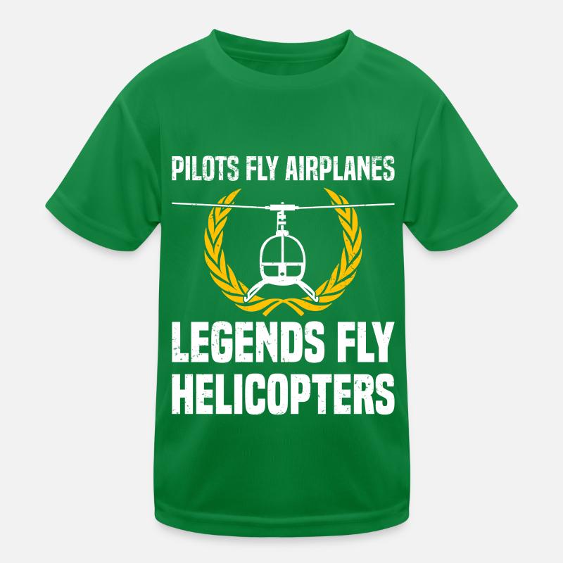 Pilote d’hélicoptère Hélicoptère Disant Hobby Pilot T-shirt sport Enfant