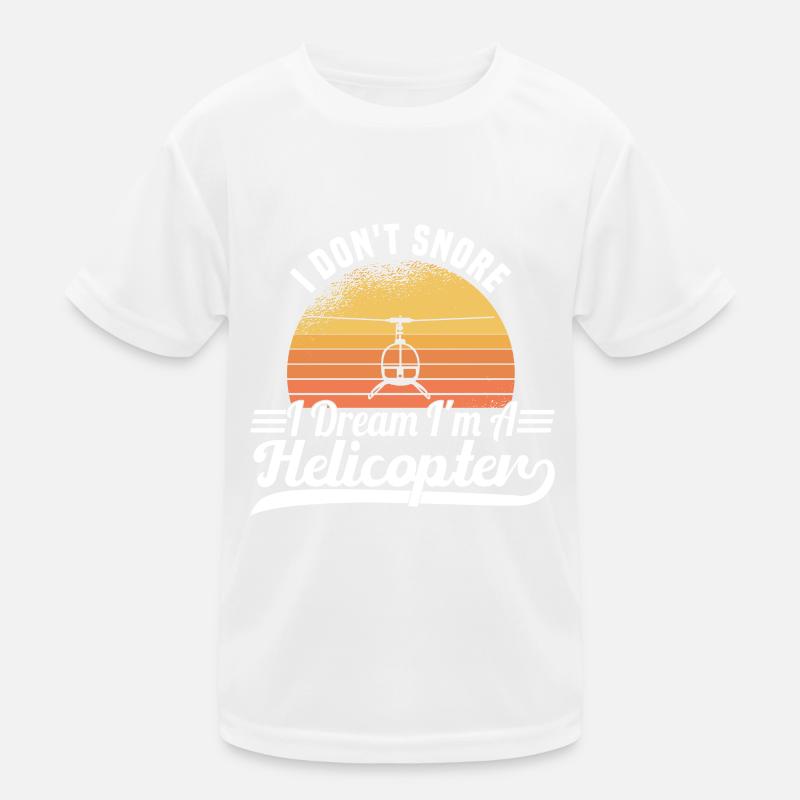 Pilote d’hélicoptère Hélicoptère Disant Hobby Pilot T-shirt sport Enfant