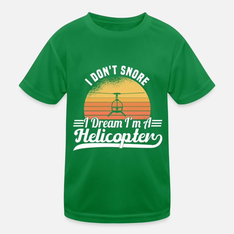 Pilote d’hélicoptère Hélicoptère Disant Hobby Pilot T-shirt sport Enfant