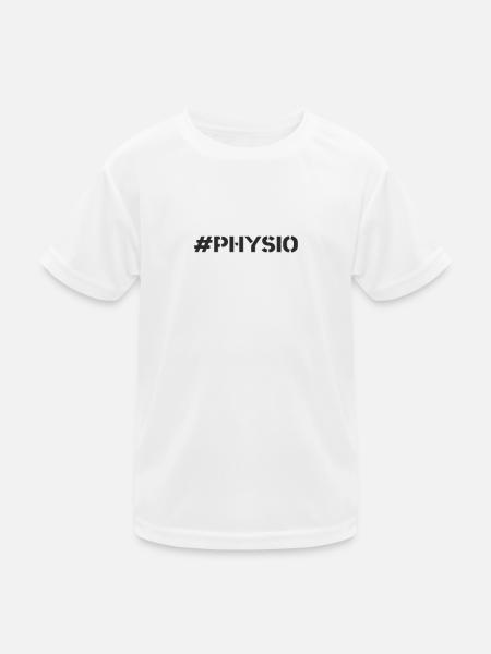 Rehabilitation sports - #Physio - Kids Functional T-Shirt - white - Front