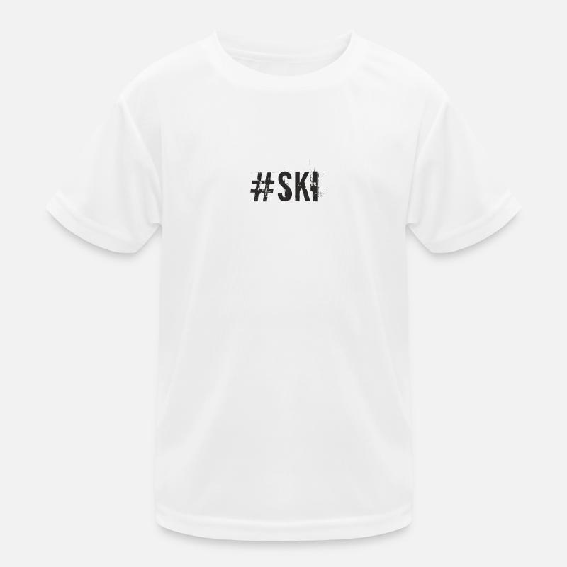 Ski - #ski Kinder Funktions-T-Shirt