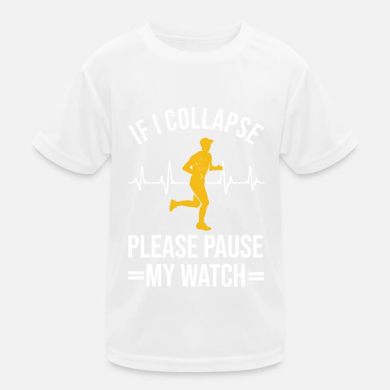 Coureurs de marathon courant semi-marathon disant T-shirt sport Enfant