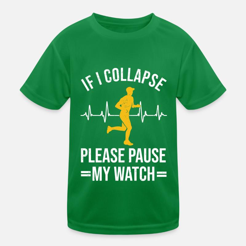 Marathon Runners Running Half Marathon Saying Kids Functional T-Shirt