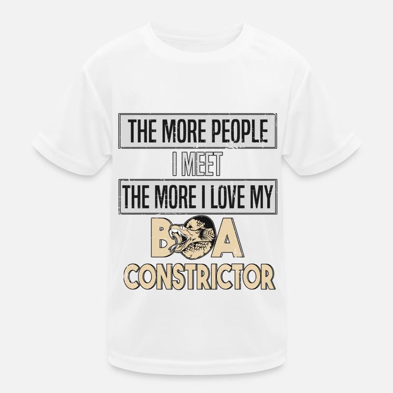 Boa Constrictor Snake Love Kids Functional T-Shirt