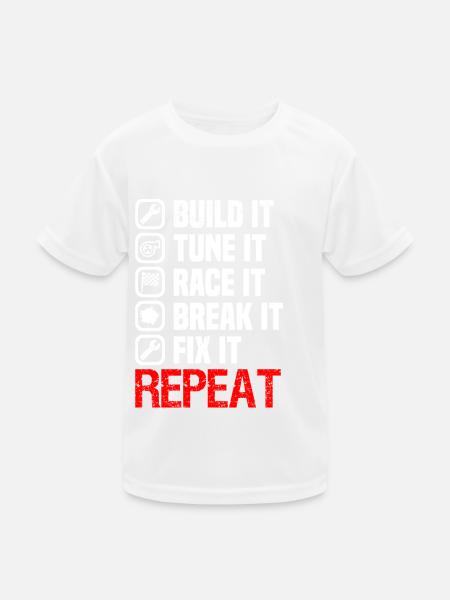Muscel Car V8 Turbocompresseur Tuning Voiture de course - T-shirt sport Enfant - blanc - Devant