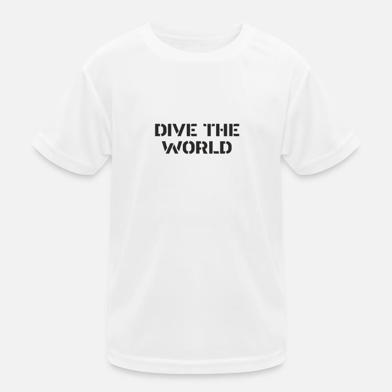 Diving - Dive the world Kids Functional T-Shirt
