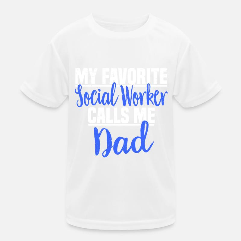 Sozialarbeit Sozialarbeiter Soziale Arbeit Papa Kinder Funktions-T-Shirt