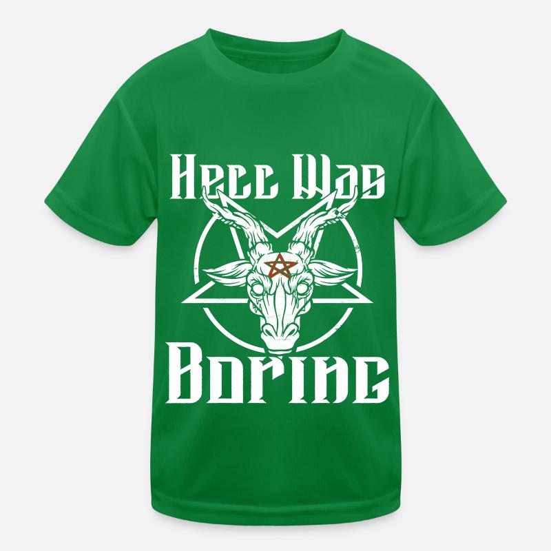 Satan Beelzebub Devil Gothic Pentagram Mystical Kids Functional T-Shirt