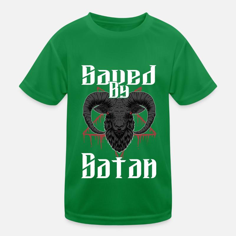 Satan Beelzebub Devil Gothic Pentagram Mystical Kids Functional T-Shirt