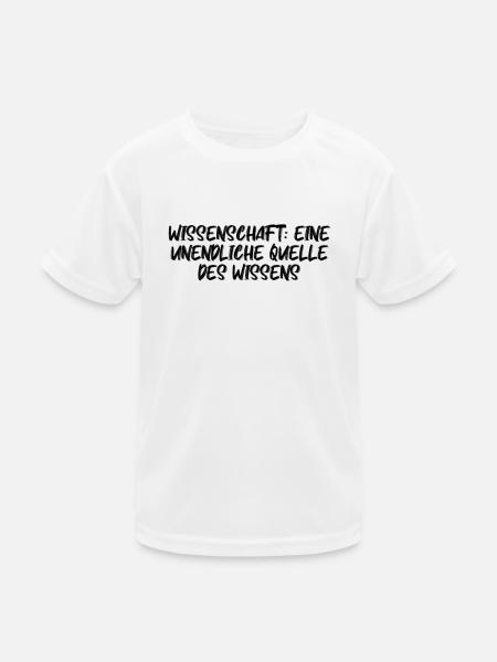 Wissenschaft - Wissenschaft: Eine unendliche - Kinder Funktions-T-Shirt - Weiß - Vorne