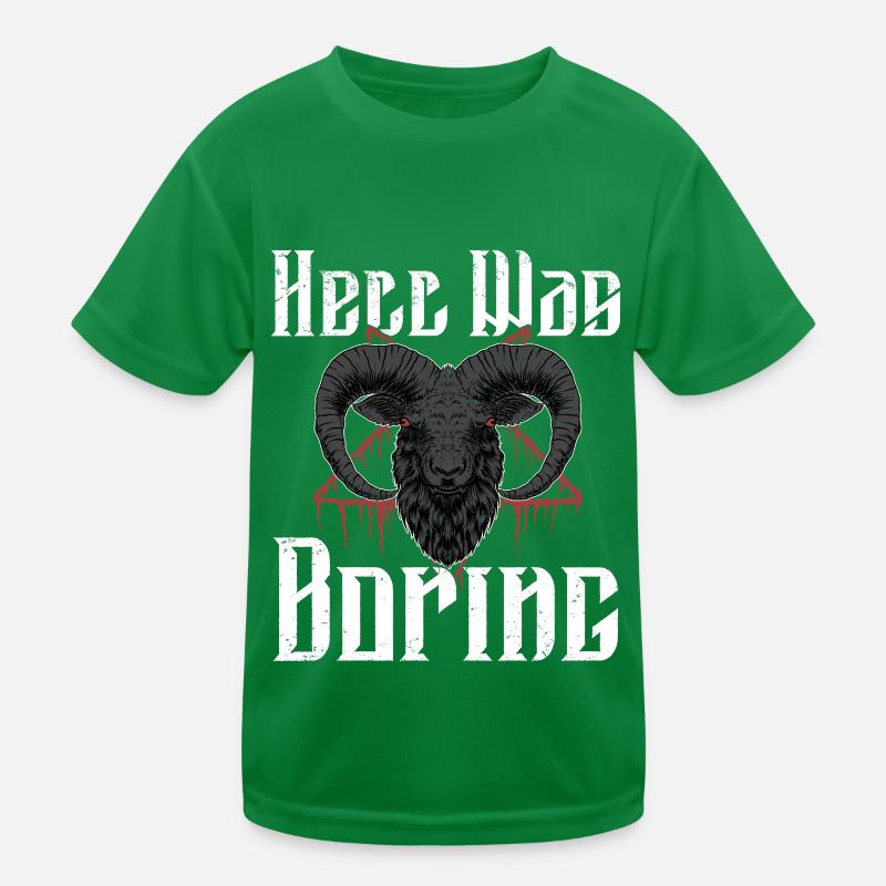 Satan Beelzebub Devil Gothic Pentagram Mystical Kids Functional T-Shirt