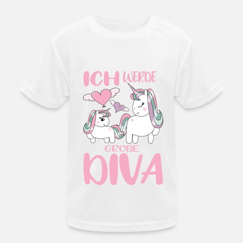 Ich Werde Große Diva Einhörner Schwestern Kinder Funktions-T-Shirt